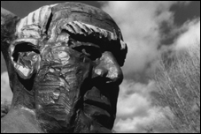 Henry Moore in a Sheep Meadow, Red Grooms, Hamilton Township, NJ