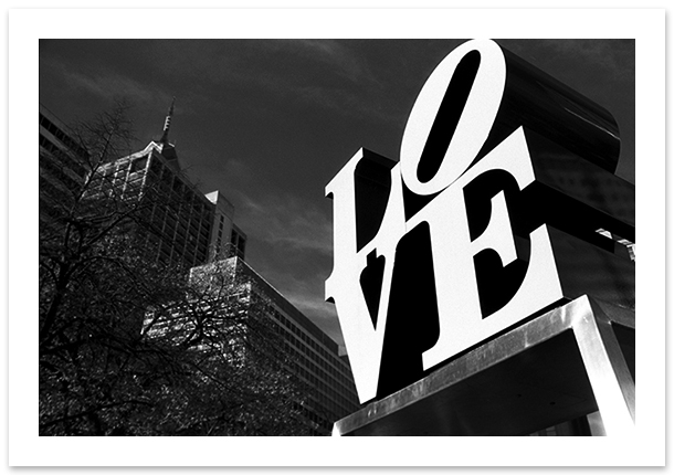 LOVE, Robert Indiana, Philadelphia, PA