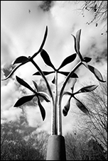 Standing Vase With Five Flowers, James Surls, Hamilton Township, NJ